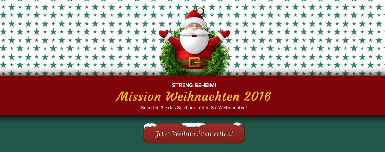 Wir starten Mission Weihnachten 2016 und sagen DANKE