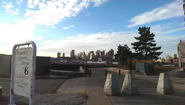 Boston Hafen am Morgen