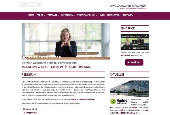 Wordpress Website von Jacqueline Groher